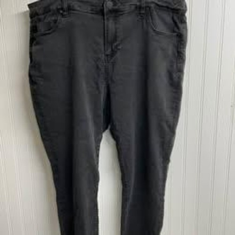 Liverpool Los Angeles Abby High Rise Ankle Skinny Jeans Grey Size 18W